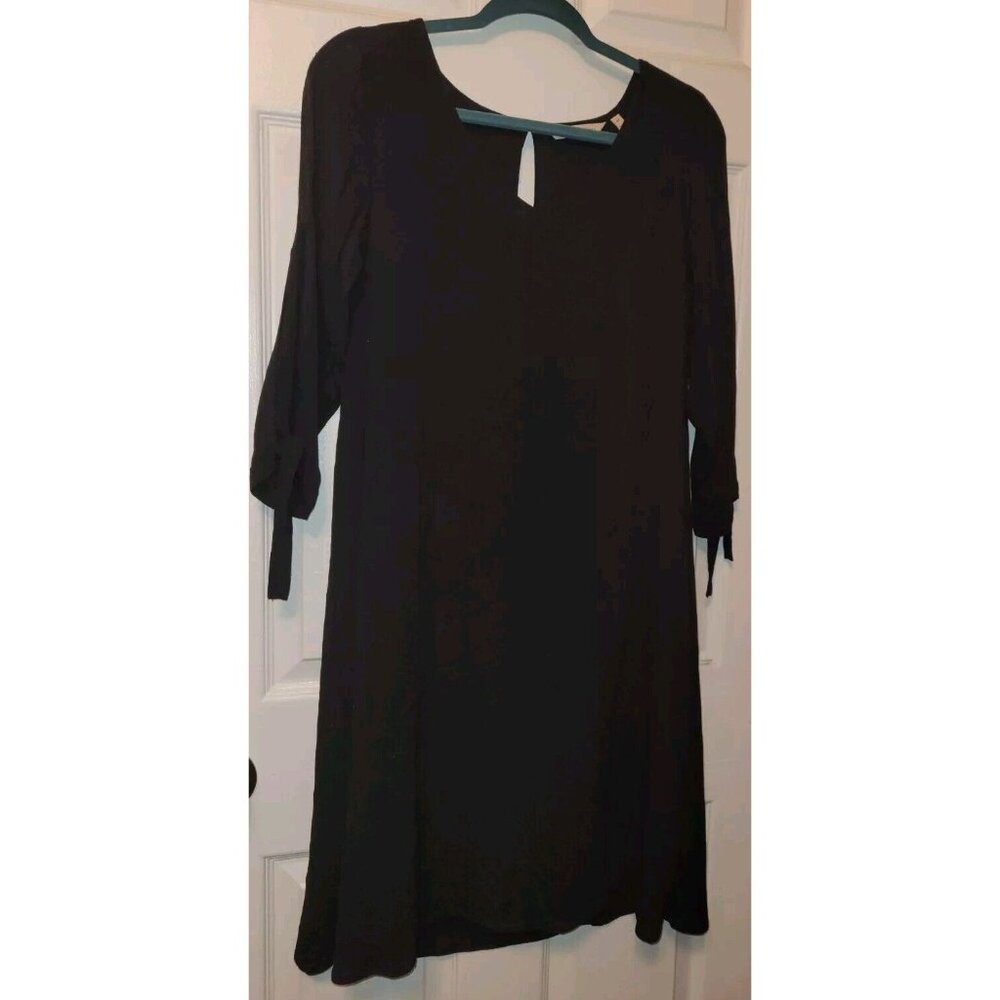 Soft Surroundings Whimsygoth Black Fairy Gauze Hera Dress XS Cotton Blend Retire